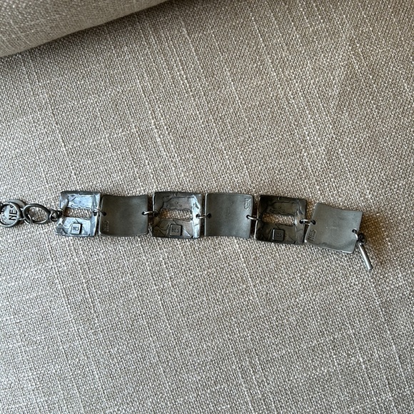 NES gold silver pearl bracelet links - Picture 4 of 7